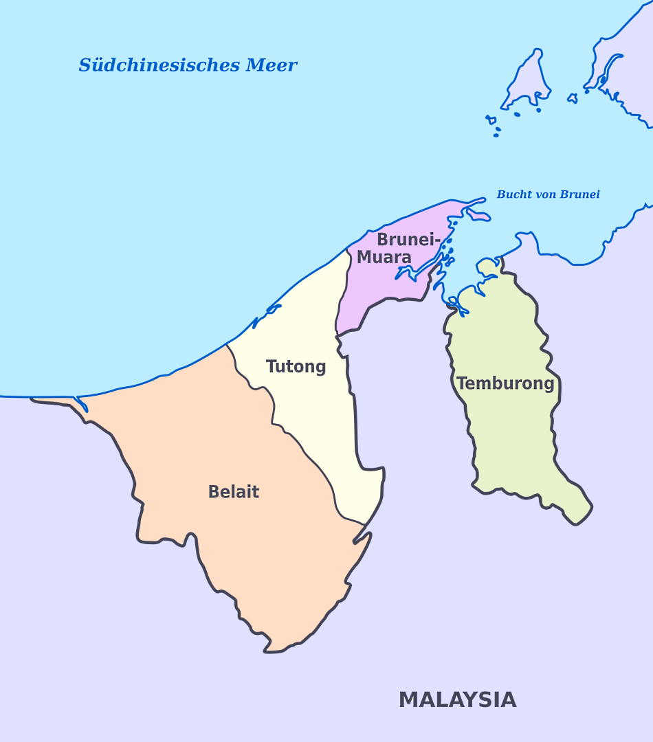 Karte von Brunei