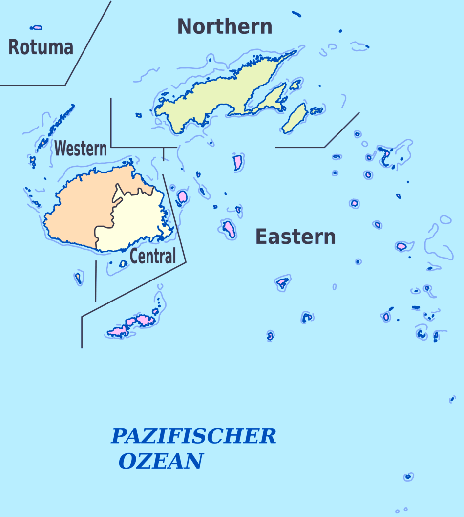 Karte von Fidschi
