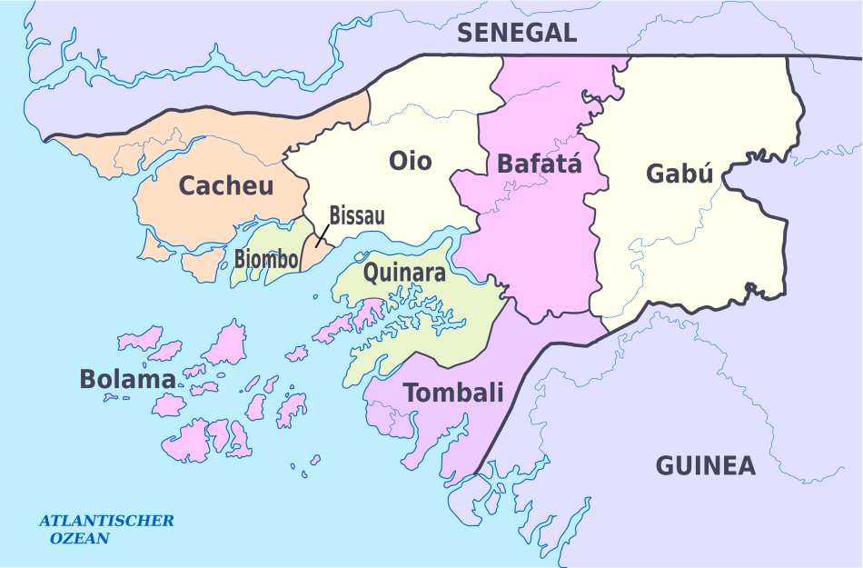 Karte von Guinea-Bissau