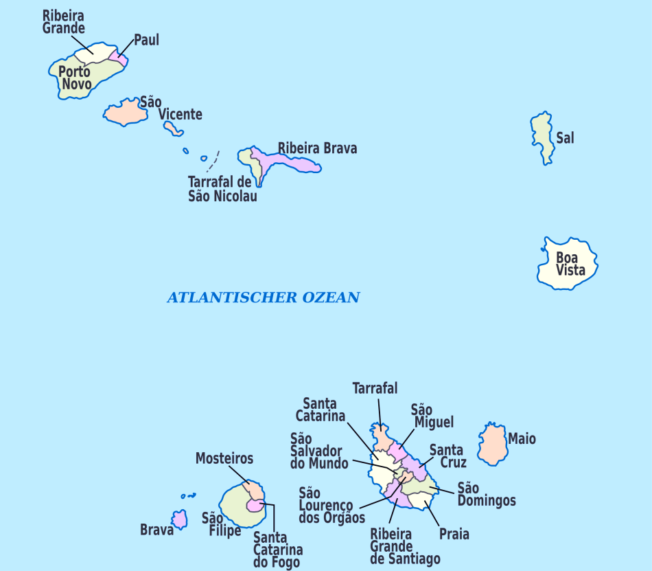 Karte von Kap Verde