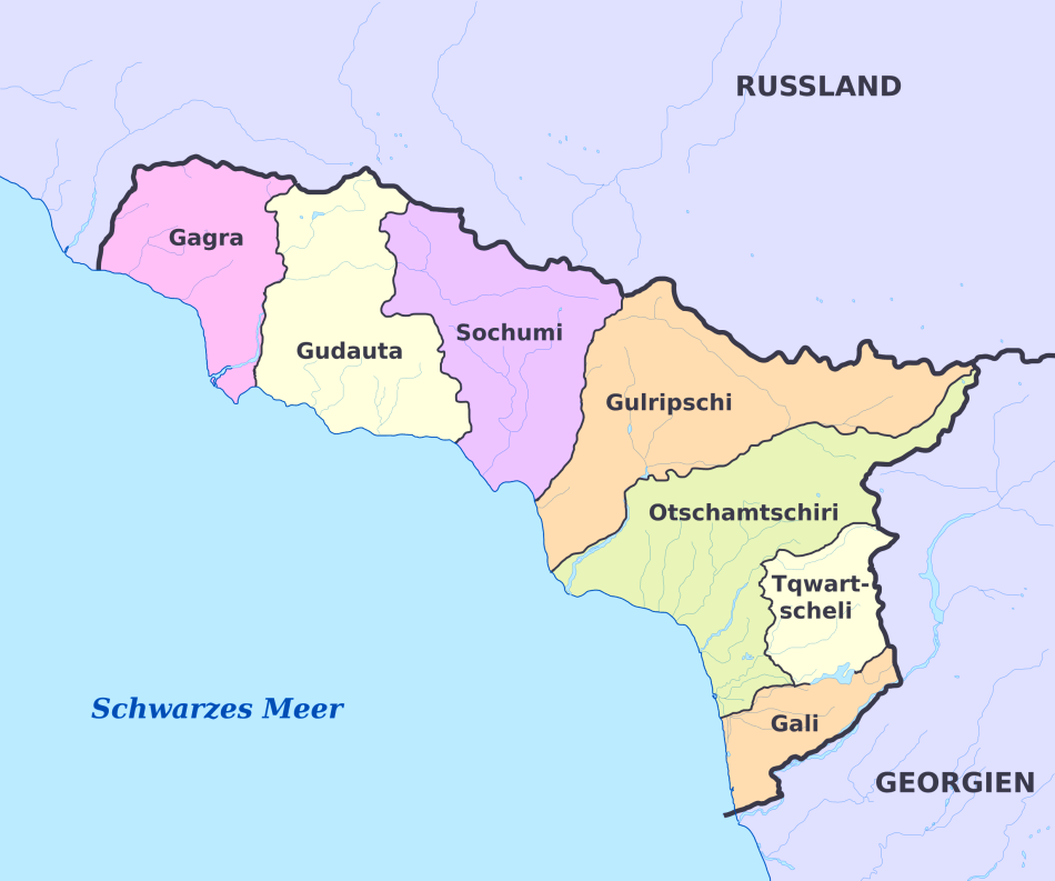 Karte von Abchasien / Abchasien karte online / Wissenswertes