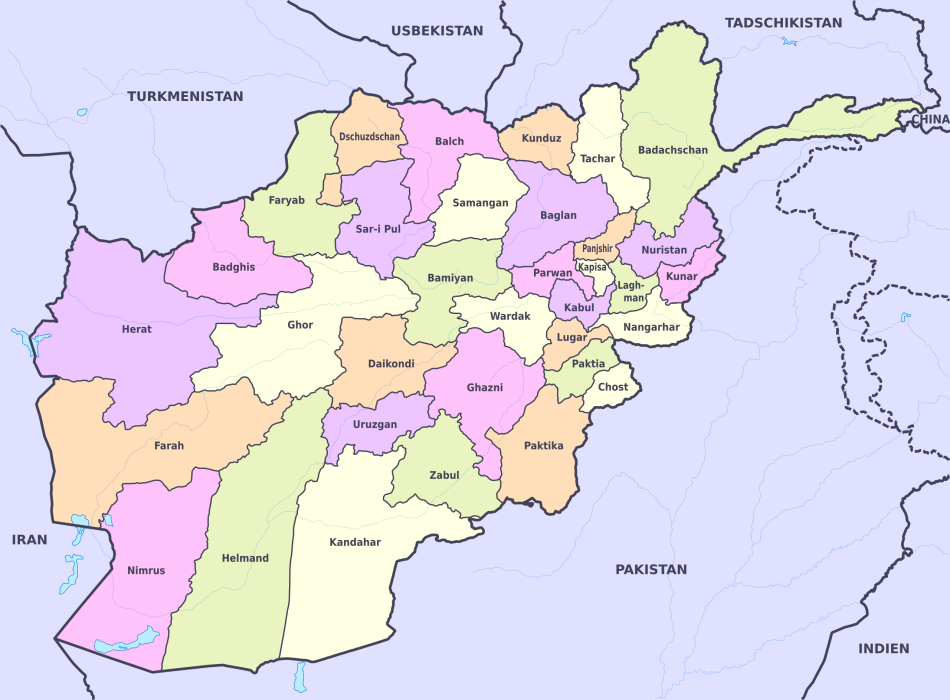 Karte von Afghanistan