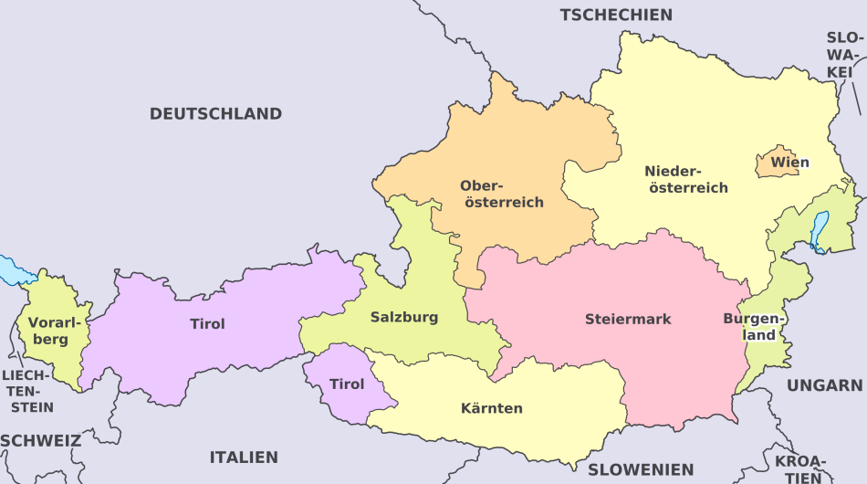 Karte von Österreich / Österreich karte online / Wissenswertes