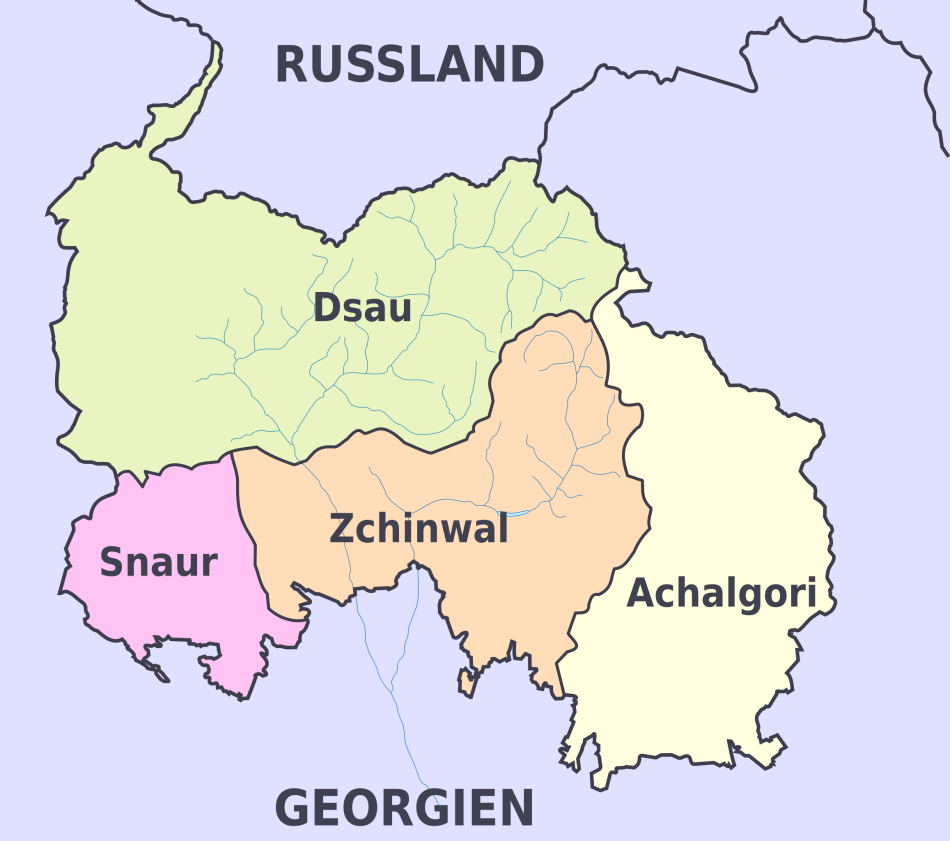 Karte von Sudossetien