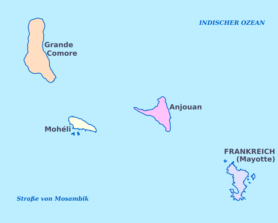 Karte von Komoren