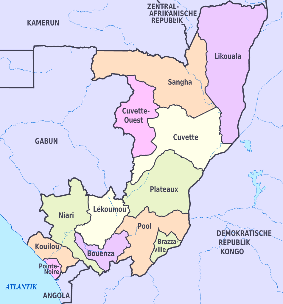 Karte von Kongo