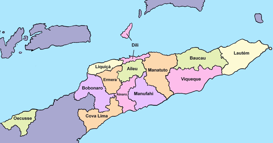 Karte von Ost-Timor