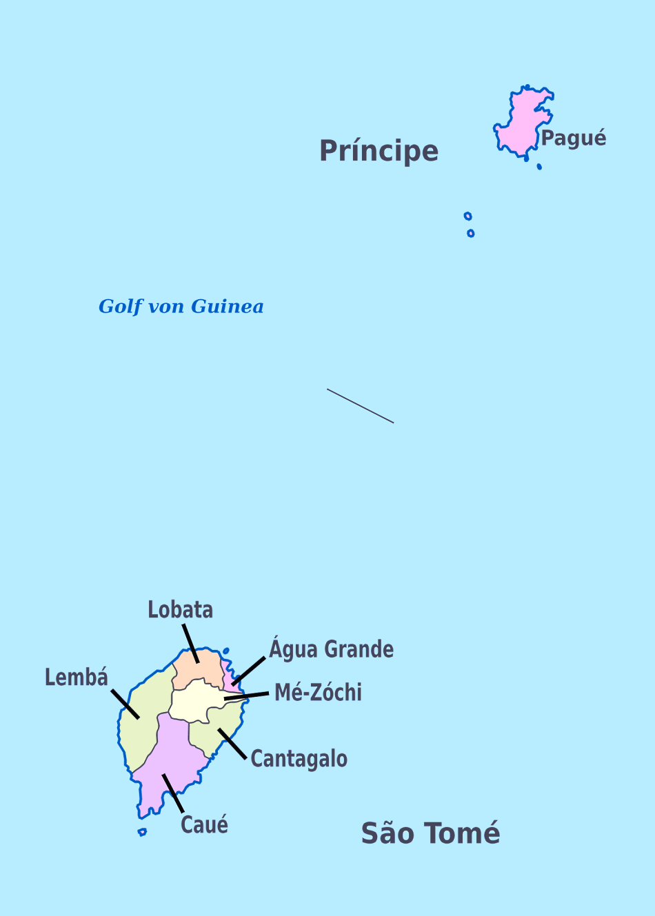 Karte von Sao Tome und Principe