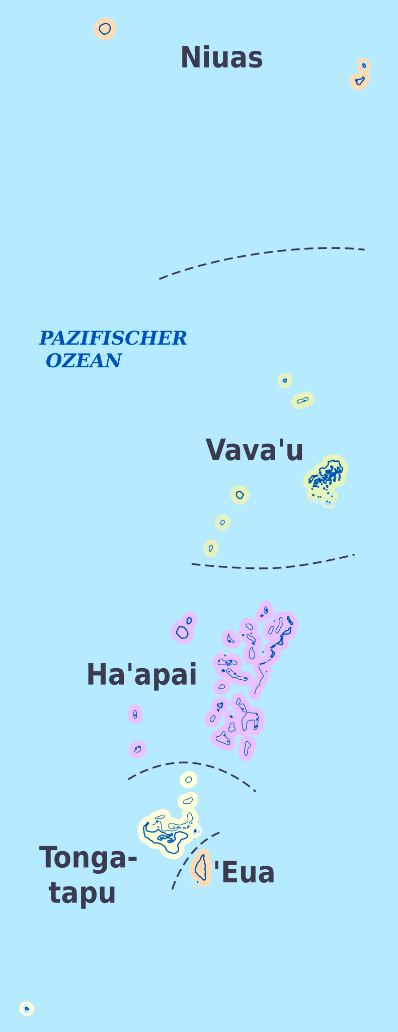 Karte von Tonga