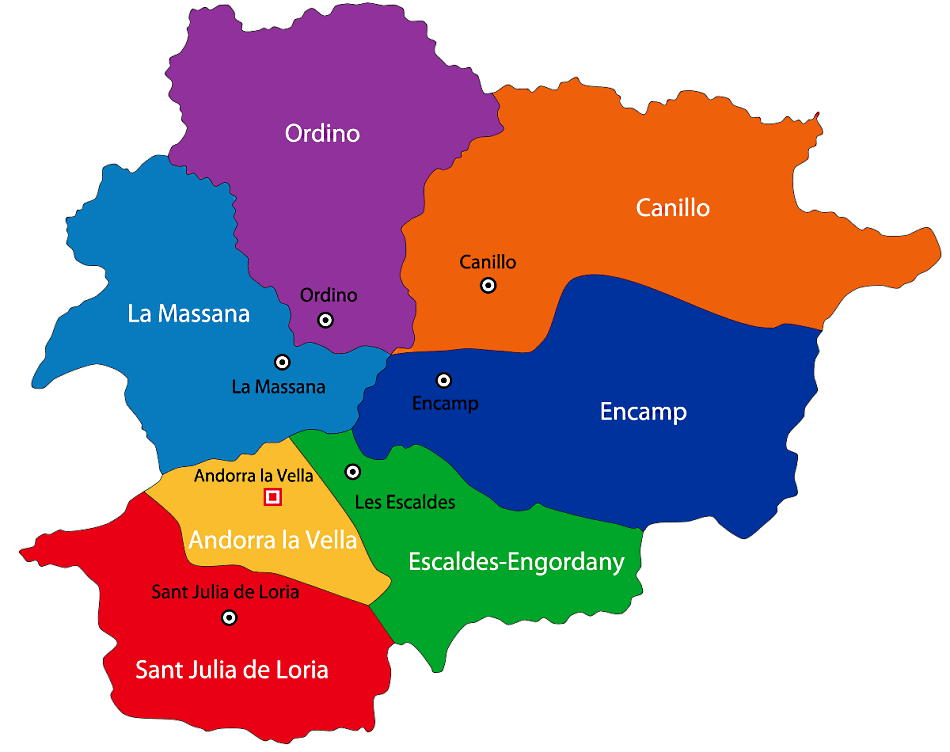 Mapa de Andorra