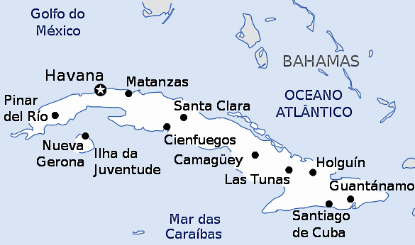 Mapa de Cuba