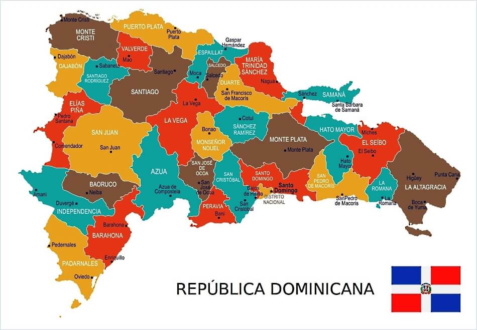 Mapa de Republica Dominicana