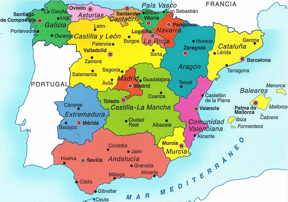 Mapa de Espana