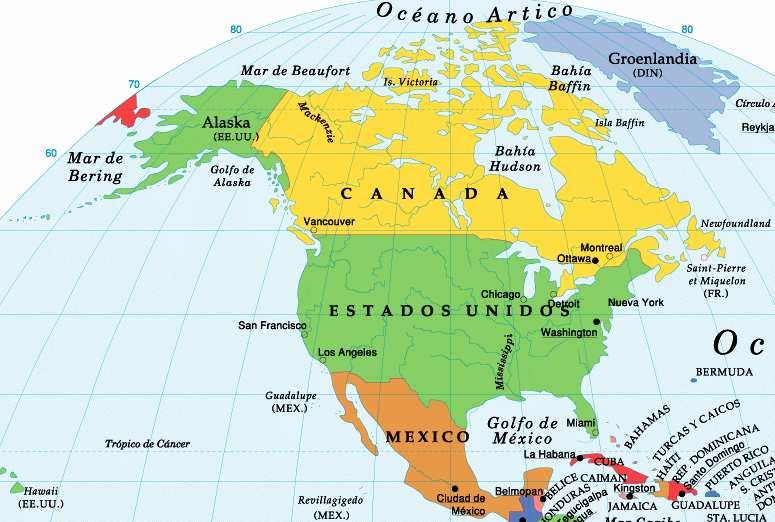 Mapa de Estados Unidos