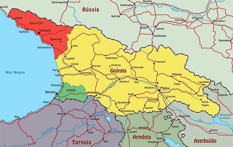 Mapa de Georgia