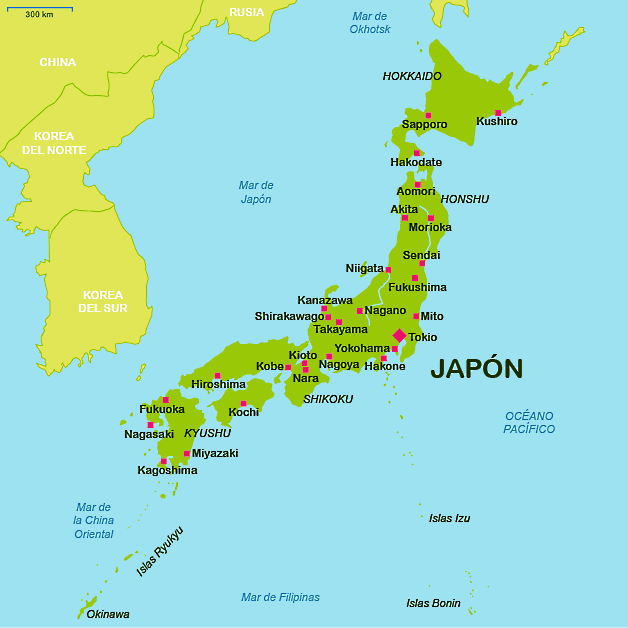 Mapa de Japon