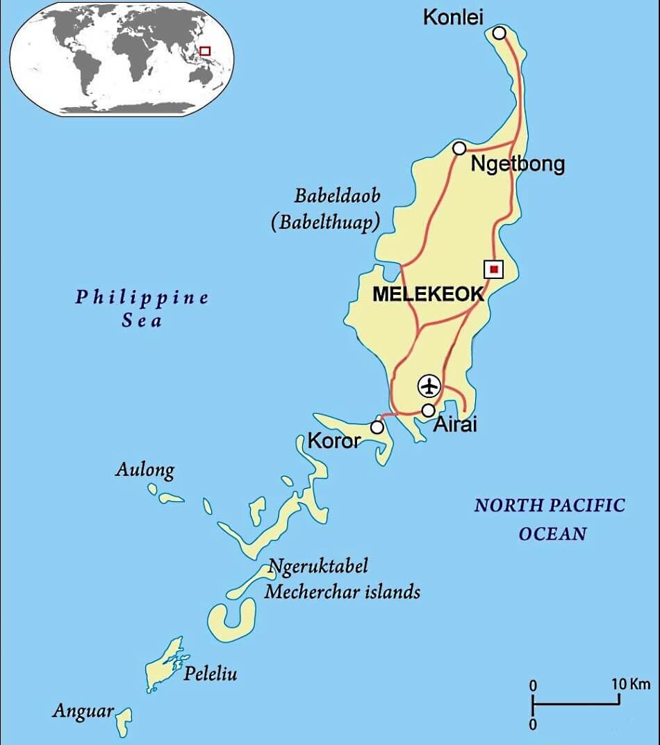 Mapa de Palau