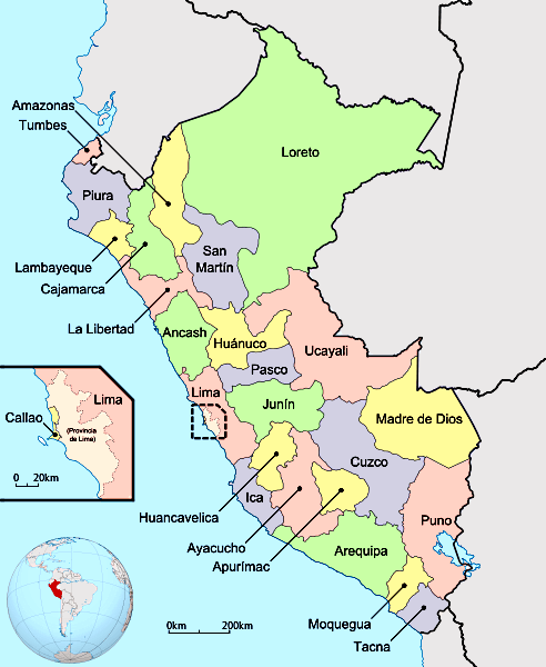 Mapa de Peru