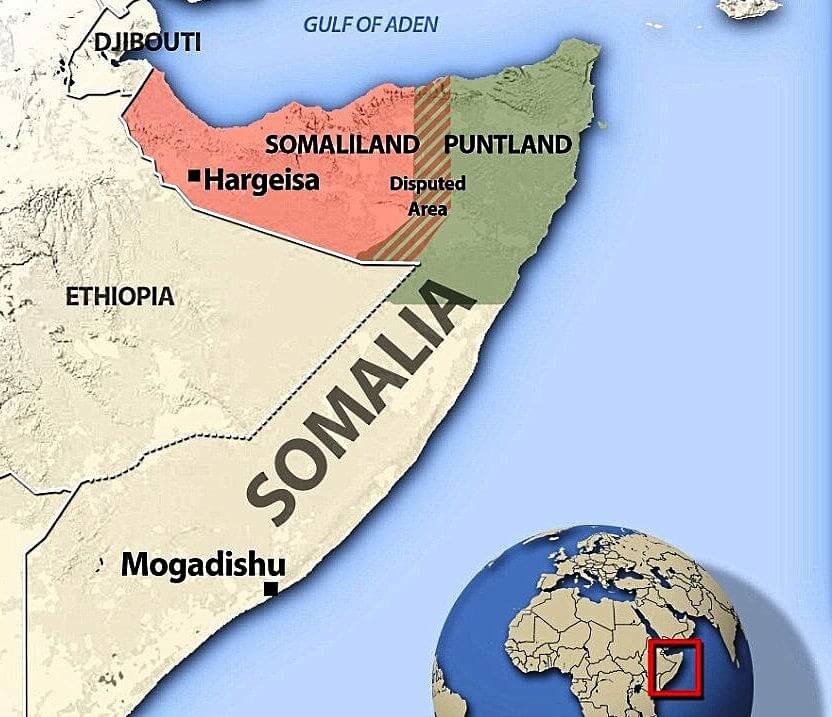 Mapa de Somalilandia