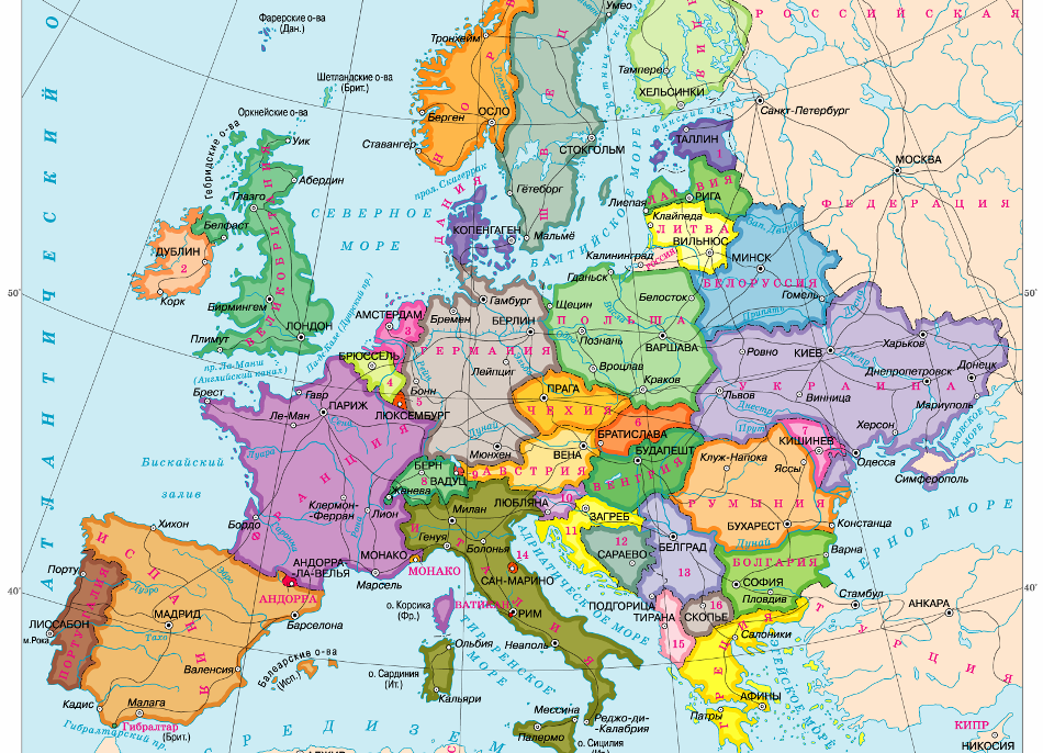 Европа картасы