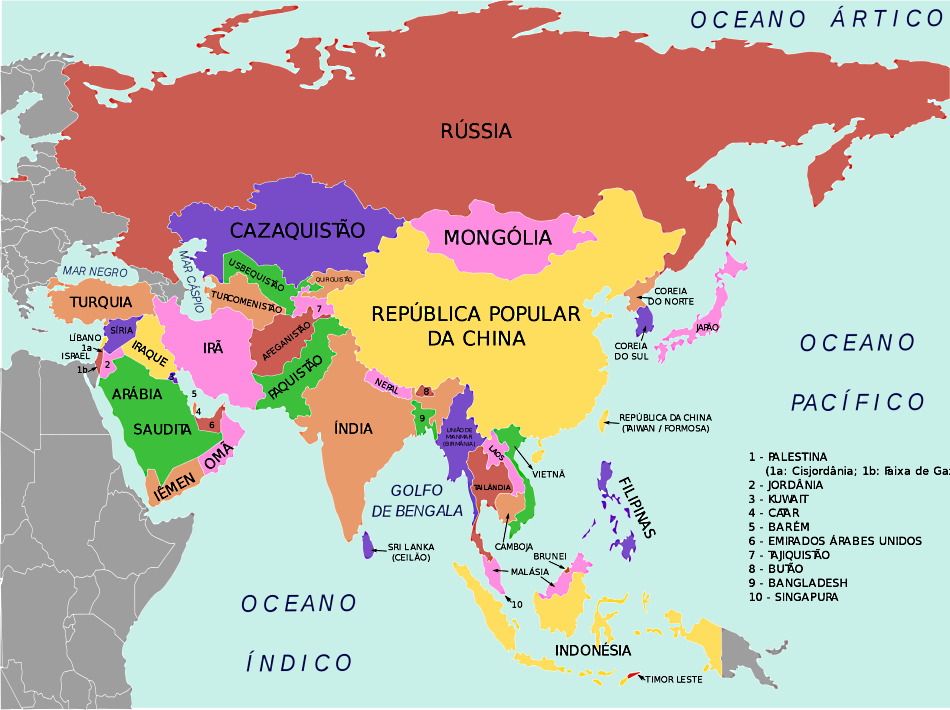 Азия саясий картасы