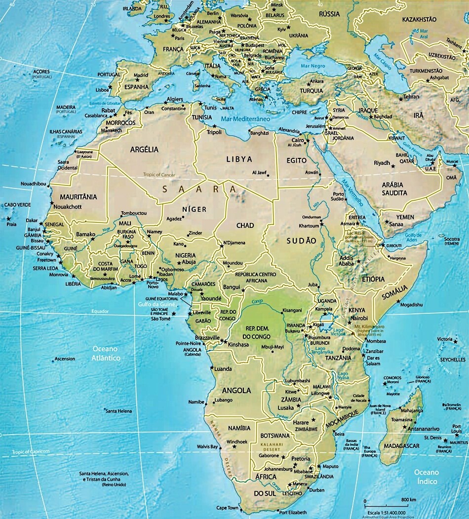 Mapa da Africa