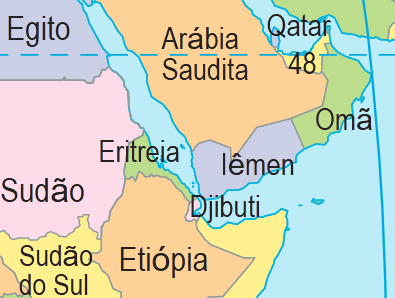 Mapa da Eritreia