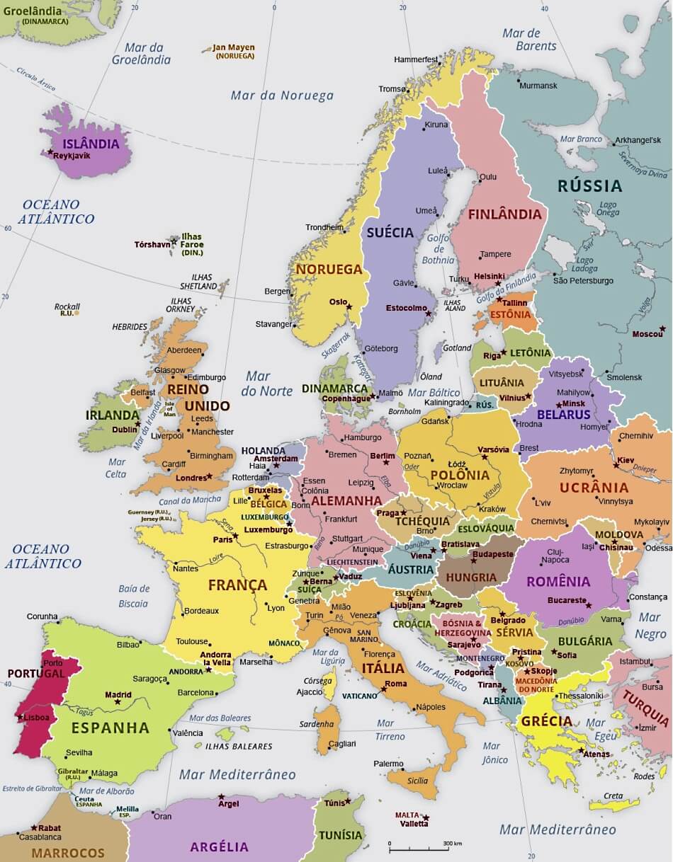 Mapa da Europa