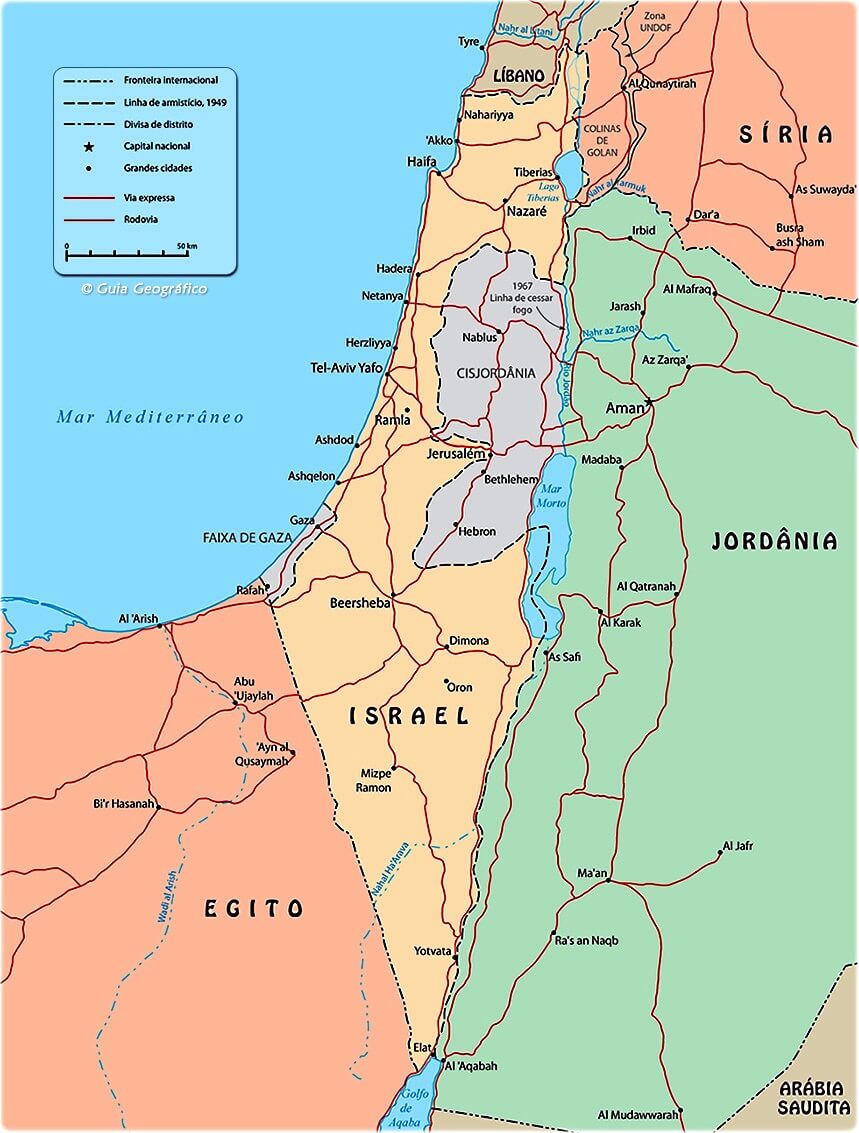 Mapa de Israel