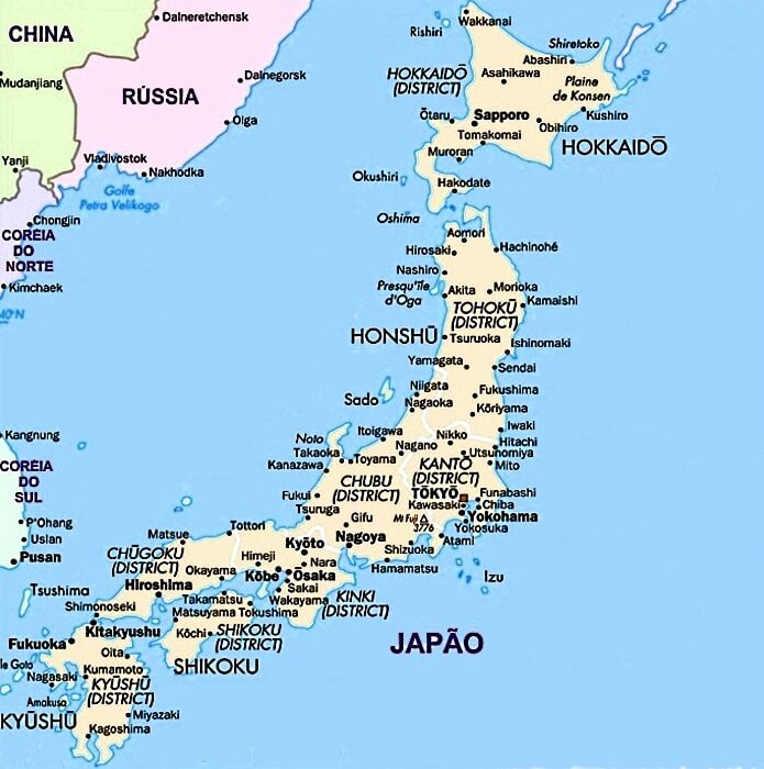 Mapa do Japao